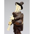 ansamblu de statuete " Klezmer Band". sculptura in fildes si lemn. cca 1900